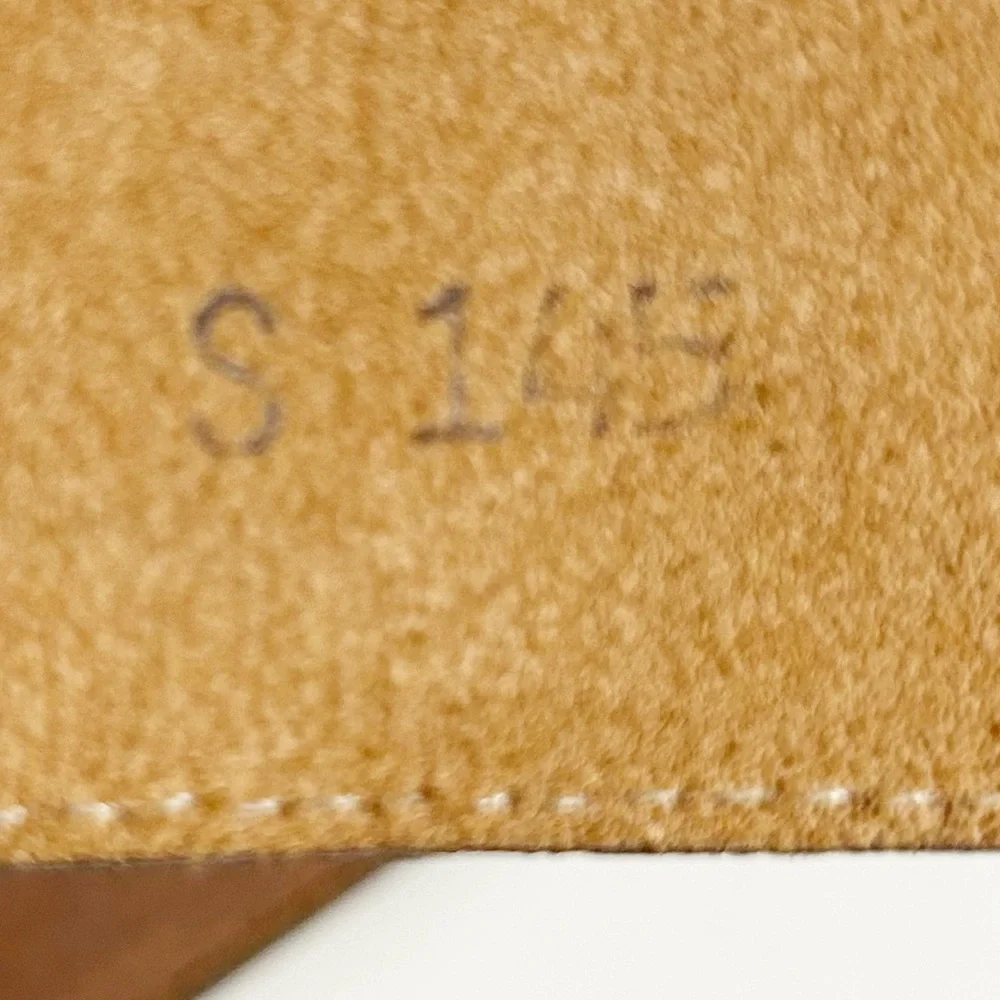 Unique Unbranded Leather Belt with Double Belt Design Light Brown Tan Brass Tone